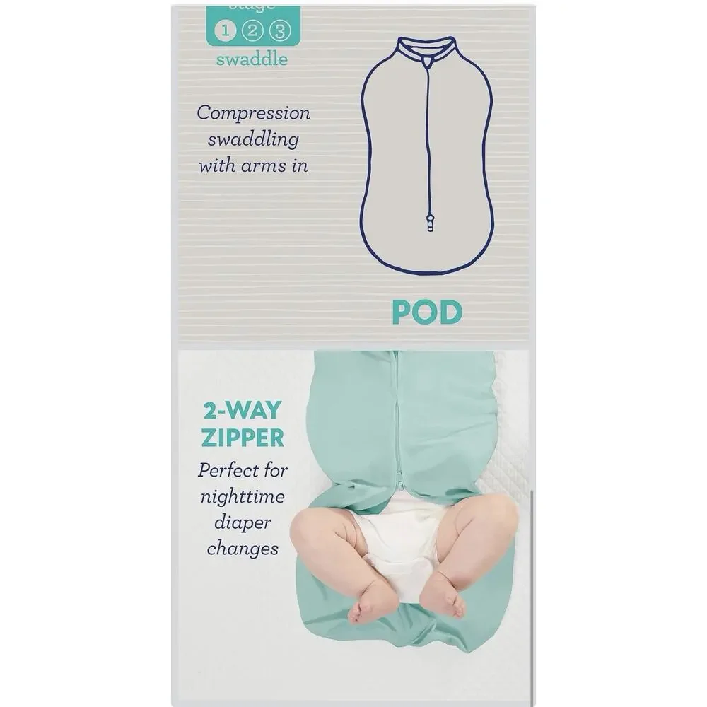 SwaddleMe Pod Newborn Size, 0-2 Months, 2-Pack (Excursion) Open Box